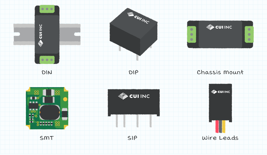 Package and mounting choices for dc-dc converters