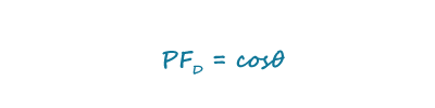 Equation 5: Displacement Power Factor